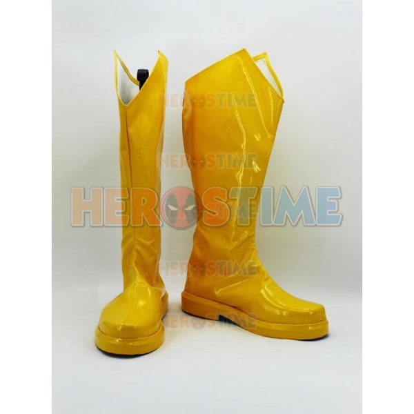 The Flash DC Comics Superhero Cosplay Yellow Boots